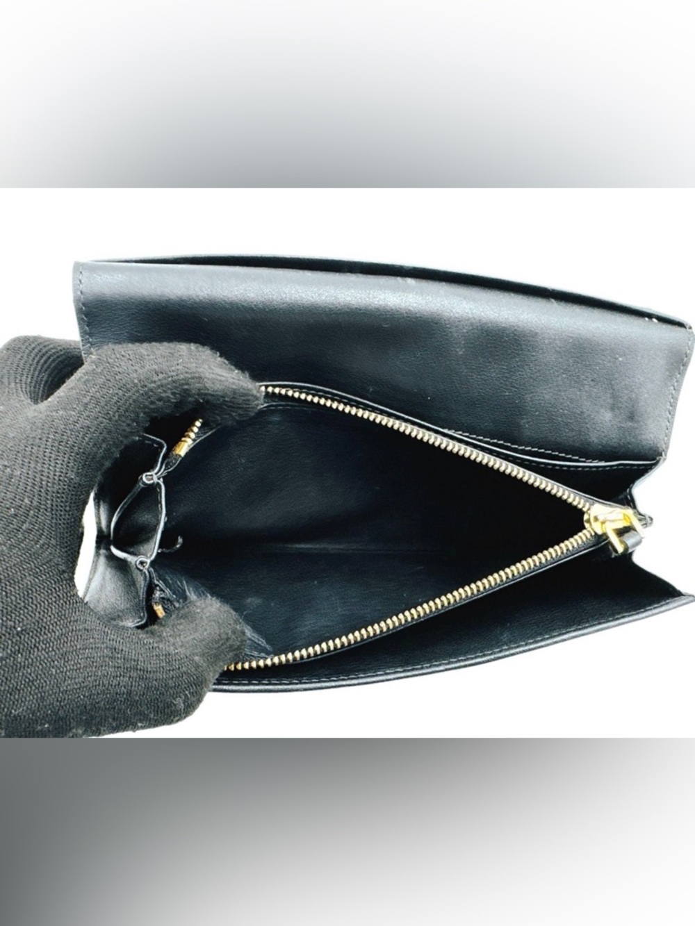 LOEWE Anagram Canvas Continental Wallet Grey/Black Full Size Long Wallet RA COA - Picture 7 of 7